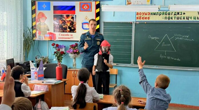Безопасность начинается с детства: сотрудники МЧС встретились со школьниками Рубцовска